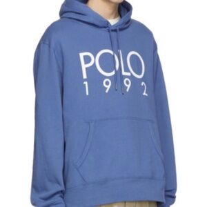 Polo 1992 fleece pullover hoodie